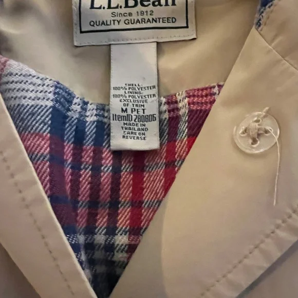 LL Bean trench coat - Picture 3 of 3
